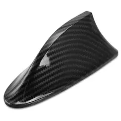 GENERICO - Antena aleta de tiburón tuning para autos CARBONO
