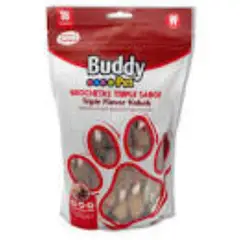 BUDDY PET - BROCHETAS GRANDE X18 TRIPLE SABOR
