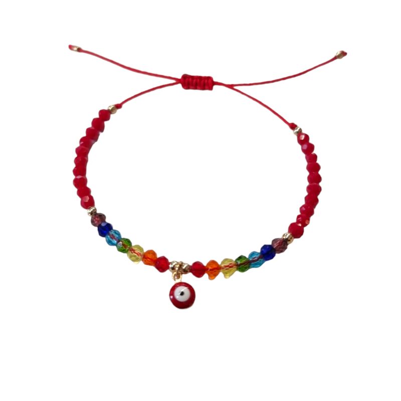 GENERICO - Pulsera roja ojo fátima rojo