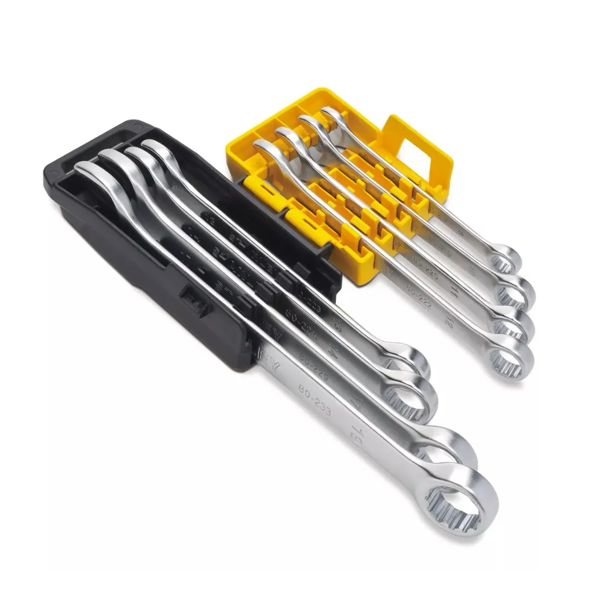 STANLEY - Juego Set De 8 Piezas Llaves Combinación Stanley Punta y Corona