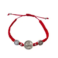GENERICO - Pulsera roja 3 san benito
