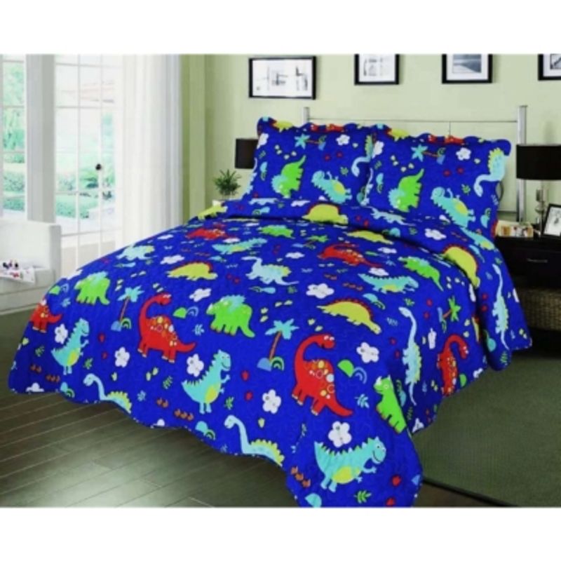 GENERICO - Cubrecama Quilt 1.5 Plaza Reversibles