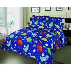 GENERICO - Cubrecama Quilt 1.5 Plaza Reversibles