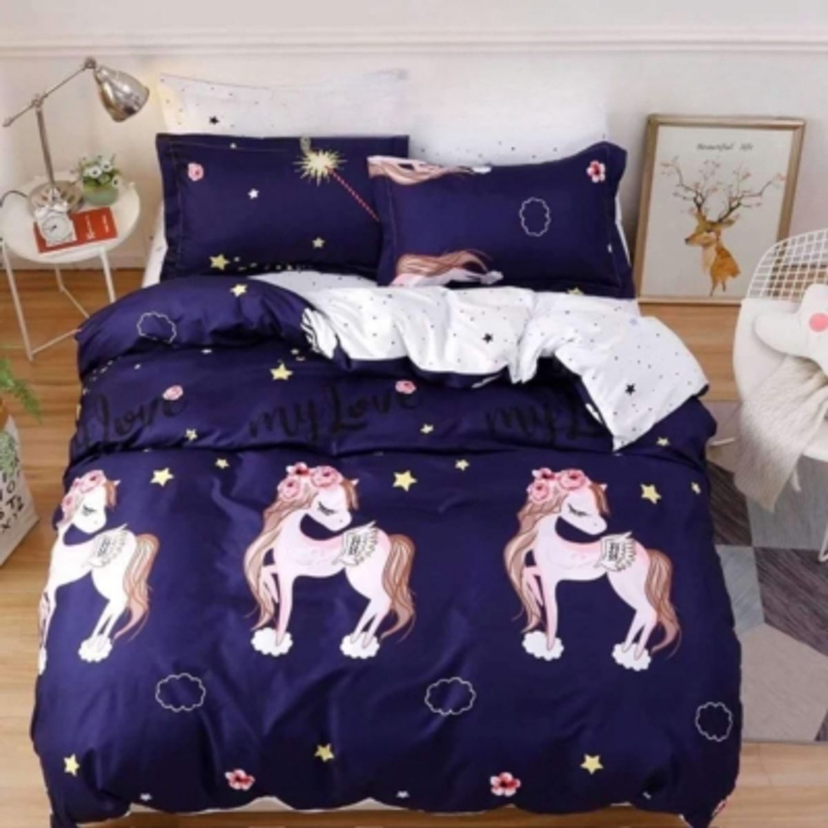 GENERICO - Cubrecama Quilt 1.5 Plaza Reversibles