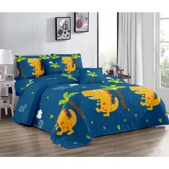 GENERICO - Cubrecama Quilt 1.5 Plaza Reversibles