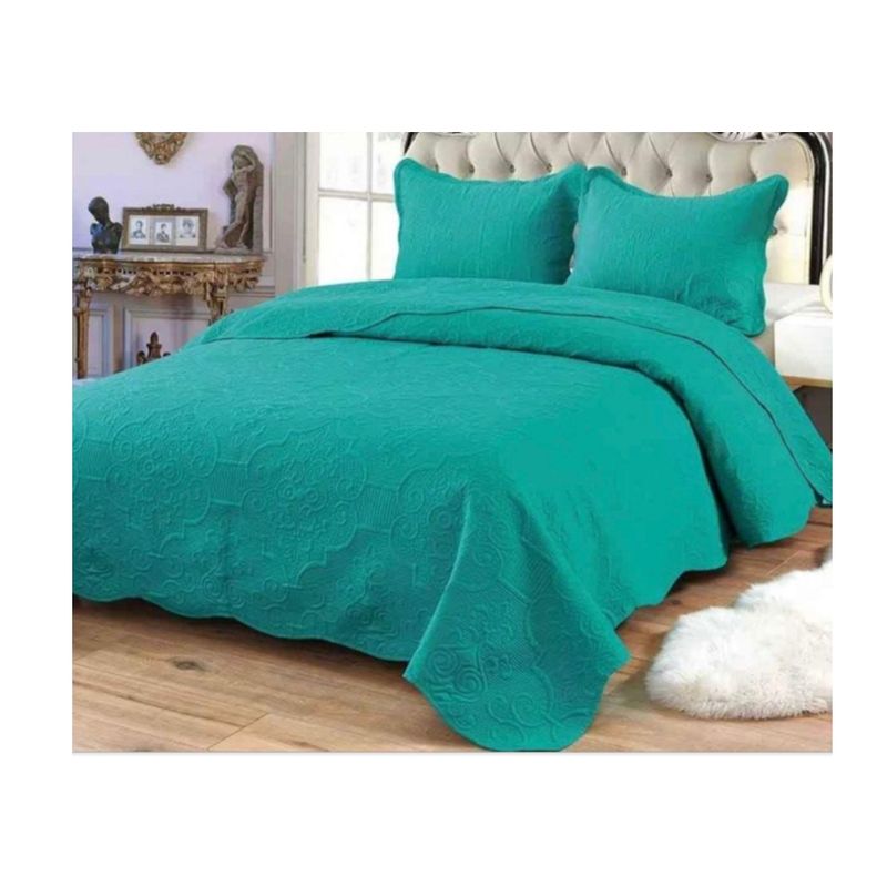 GENERICO - Cubrecama Quilt 1.5 Plaza Reversibles