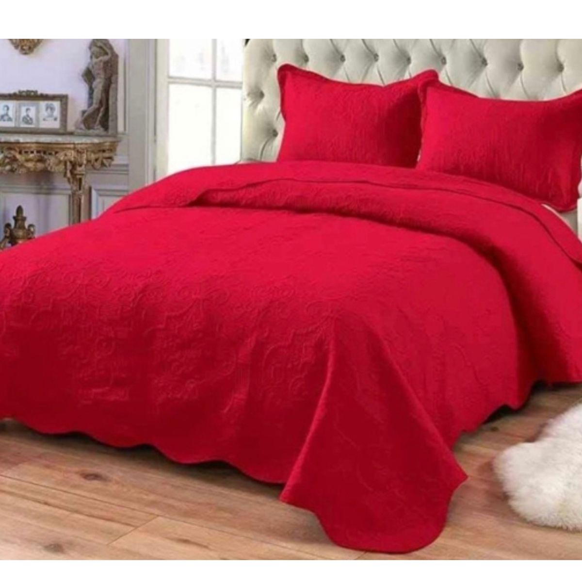 GENERICO - Cubrecama Quilt 1.5 Plaza Reversibles