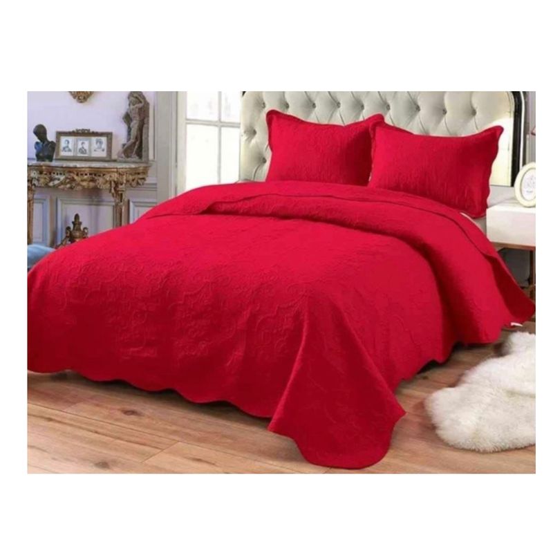 GENERICO - Cubrecama Quilt 1.5 Plaza Reversibles