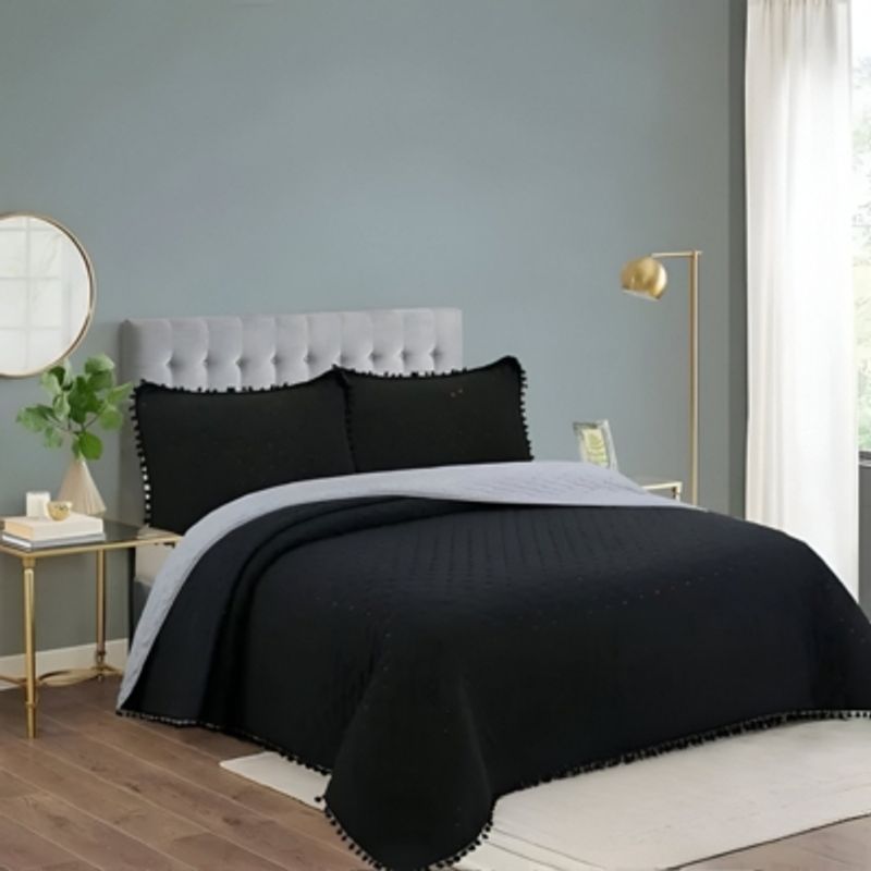 GENERICO - Cubrecama Quilt Algodón  1.5 Plaza Reversibles