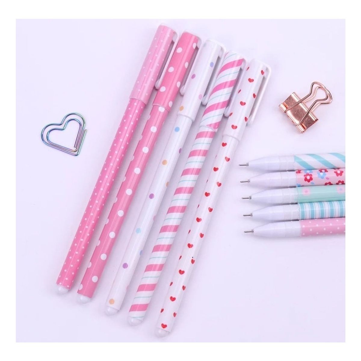 GENERICO - Lápices Gel Punta Fina 038mm Kawaii