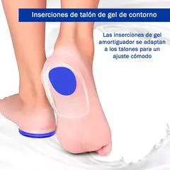 ONEDER - Plantillas Ortopedicas Taloneras Silicona Espolon S-M