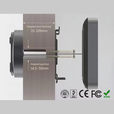 Imagen 2 del producto Timbre Mirilla Ojo Mágico Inteligente Full HD Wifi con Monitor Interior