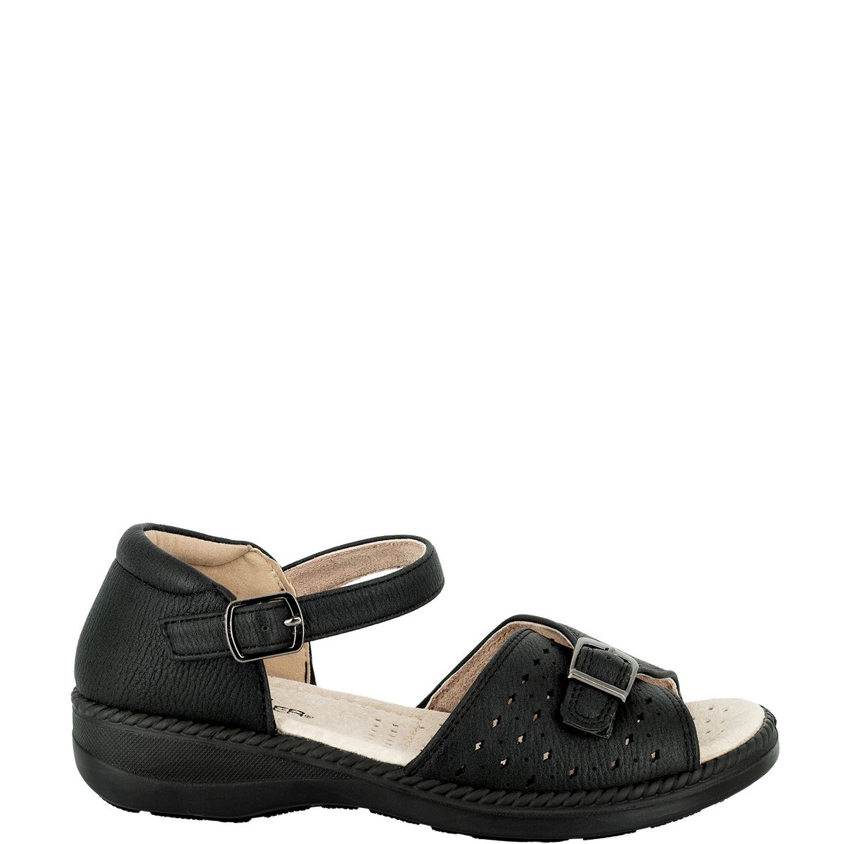 PASSER - Sandalia Mujer Negro Alma Passer