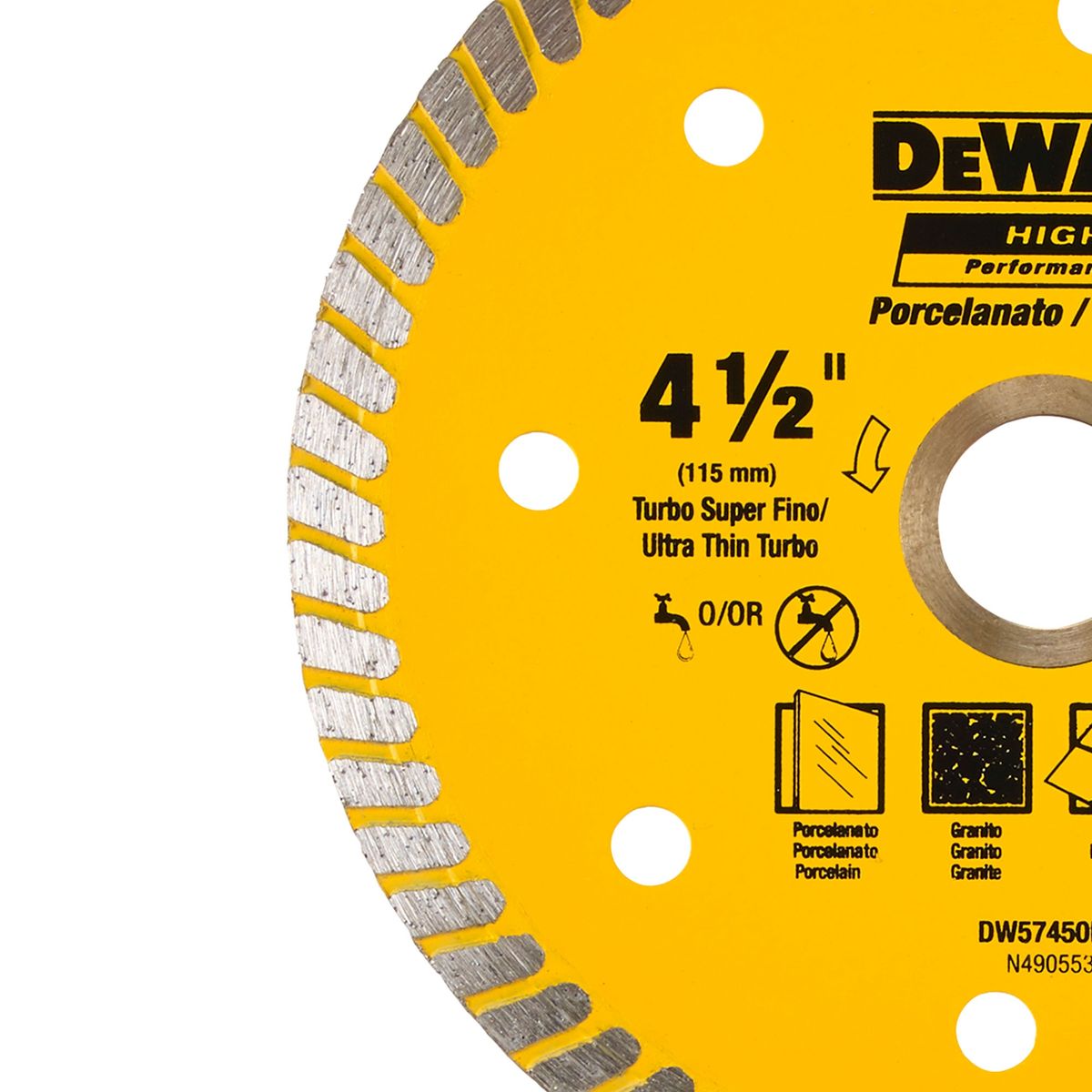 DEWALT - Disco Diamantado Ranurado 4-1/2" DEWALT 