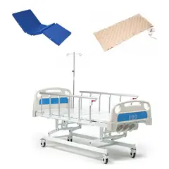 FIRST CARE - CAMA CLÍNICA MANUAL 3 POSICIONES PRO + COLCHÓN + COLCHÓN ANTIESCARAS