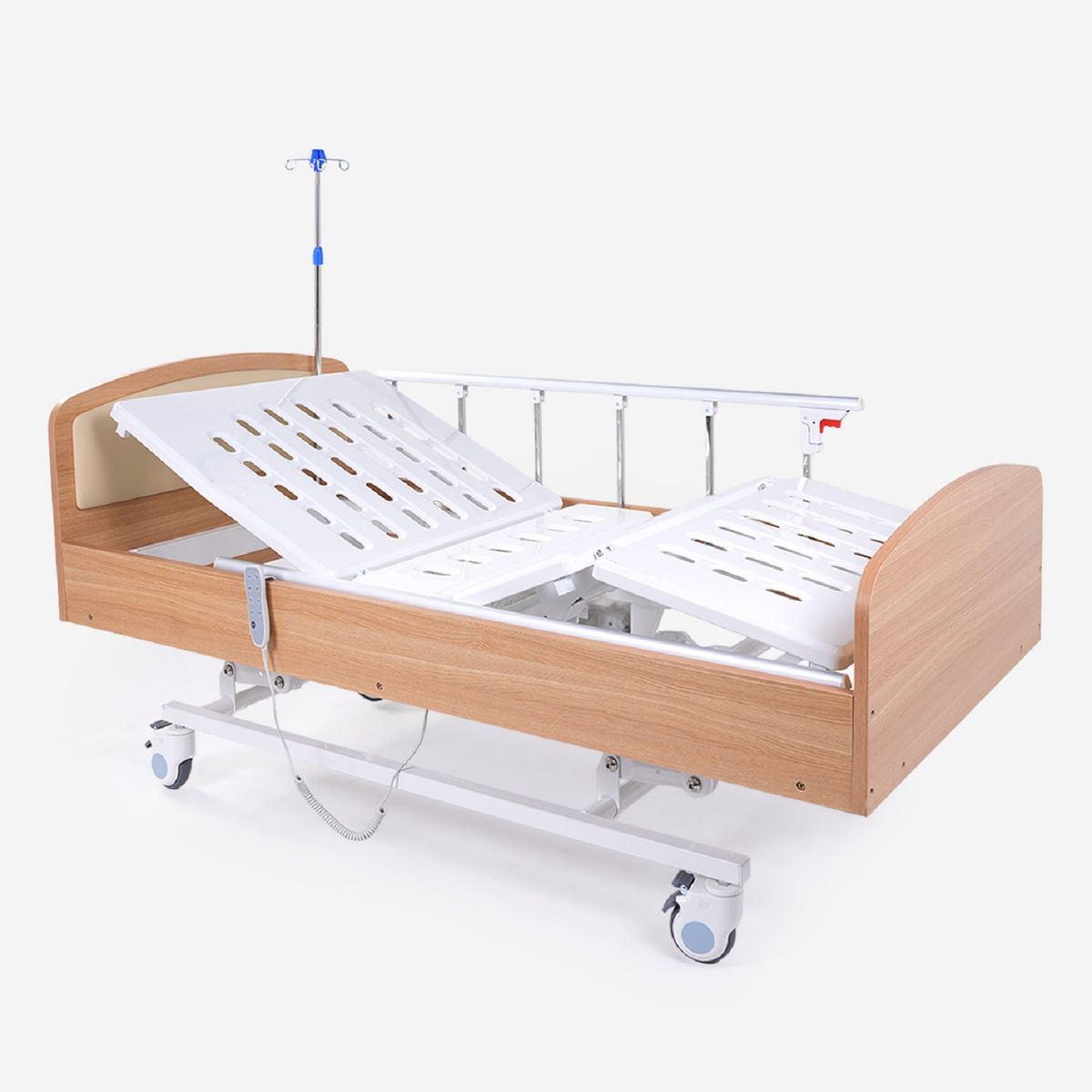 FIRST CARE - CAMA CLÍNICA ELÉCTRICA 4 POSICIONES HOME PRO MADERA