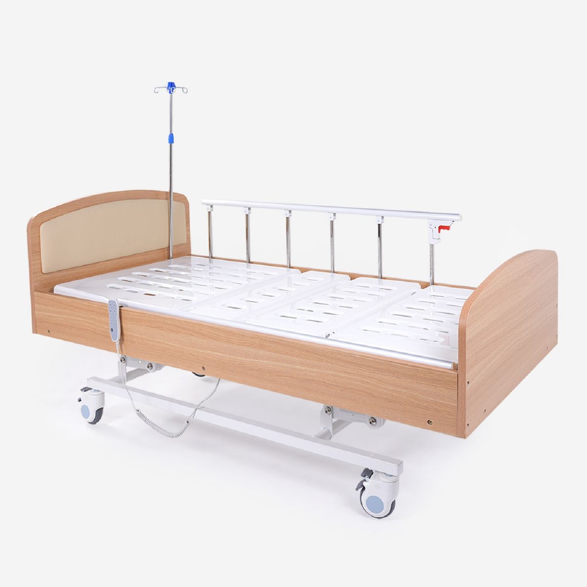 FIRST CARE - CAMA CLÍNICA ELÉCTRICA 4 POSICIONES HOME PRO MADERA