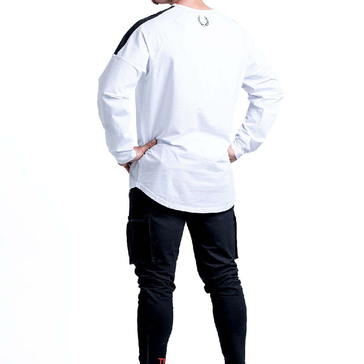 TROS - Polera Deportiva Force Manga Larga Blanca - Blanco