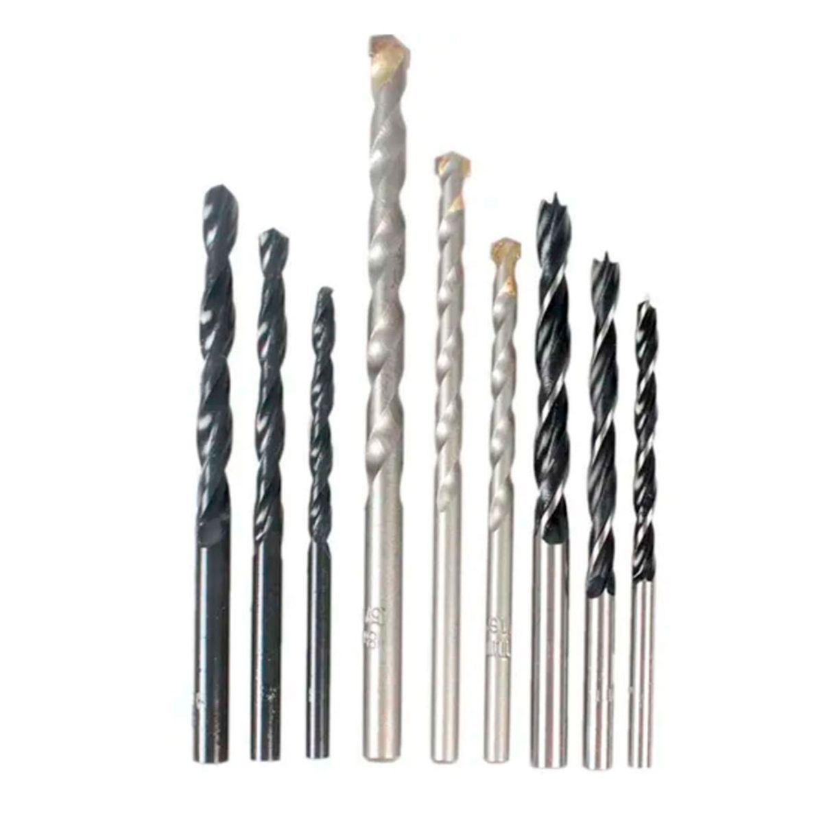 BLACK+DECKER - Set 9 brocas madera, concreto y metal BLACK+DECKER BD0110CS