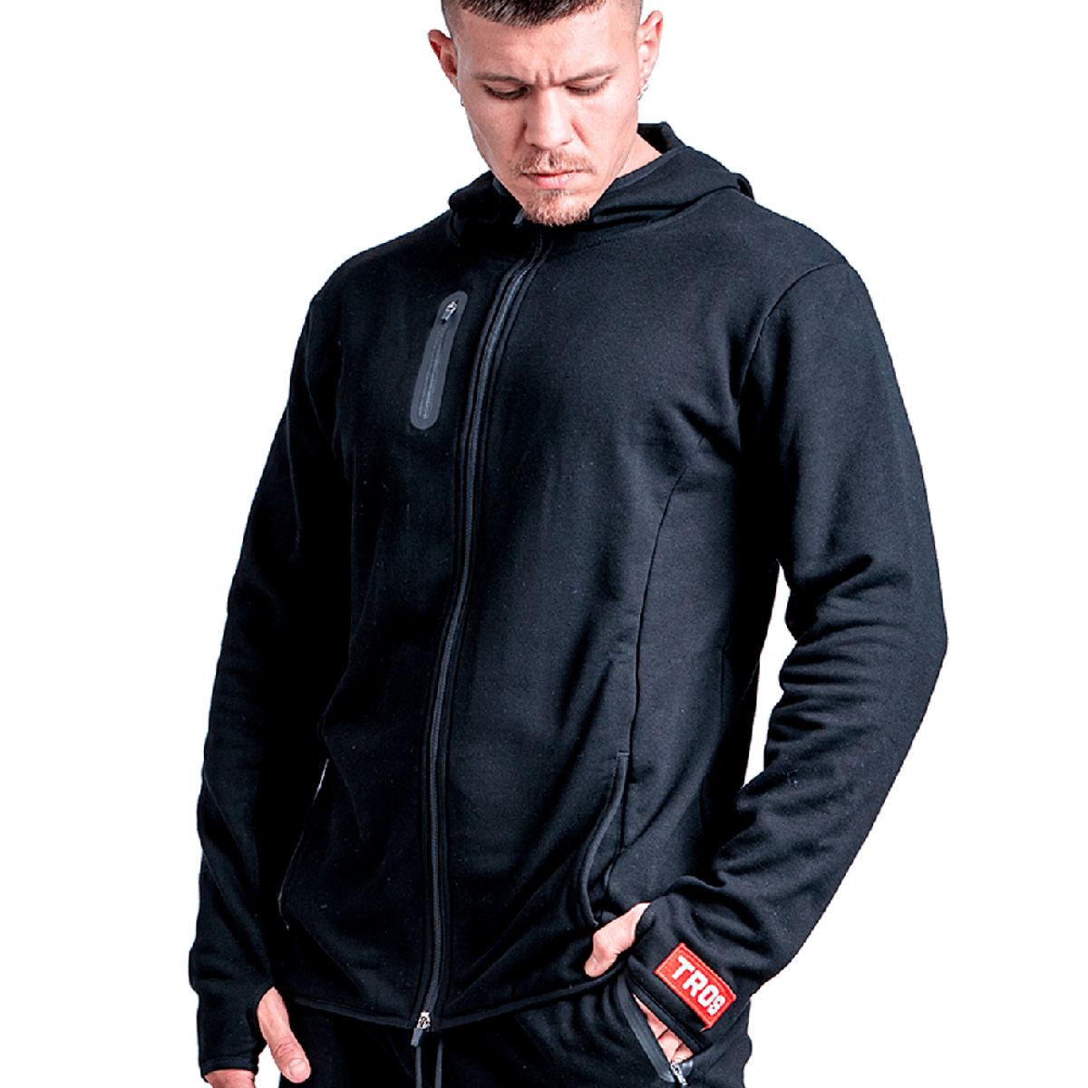 TROS - Poleron Deportivo Specialized Negro - Negro