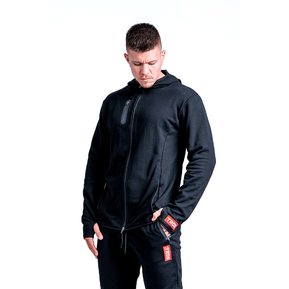 TROS - Poleron Deportivo Specialized Negro - Negro