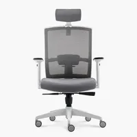 Silla Oficina Taylor Pro Gris Claro con cabecero Form