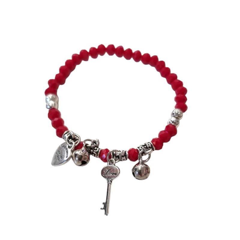 GENERICO - Pulsera roja llave