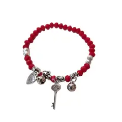 GENERICO - Pulsera roja llave
