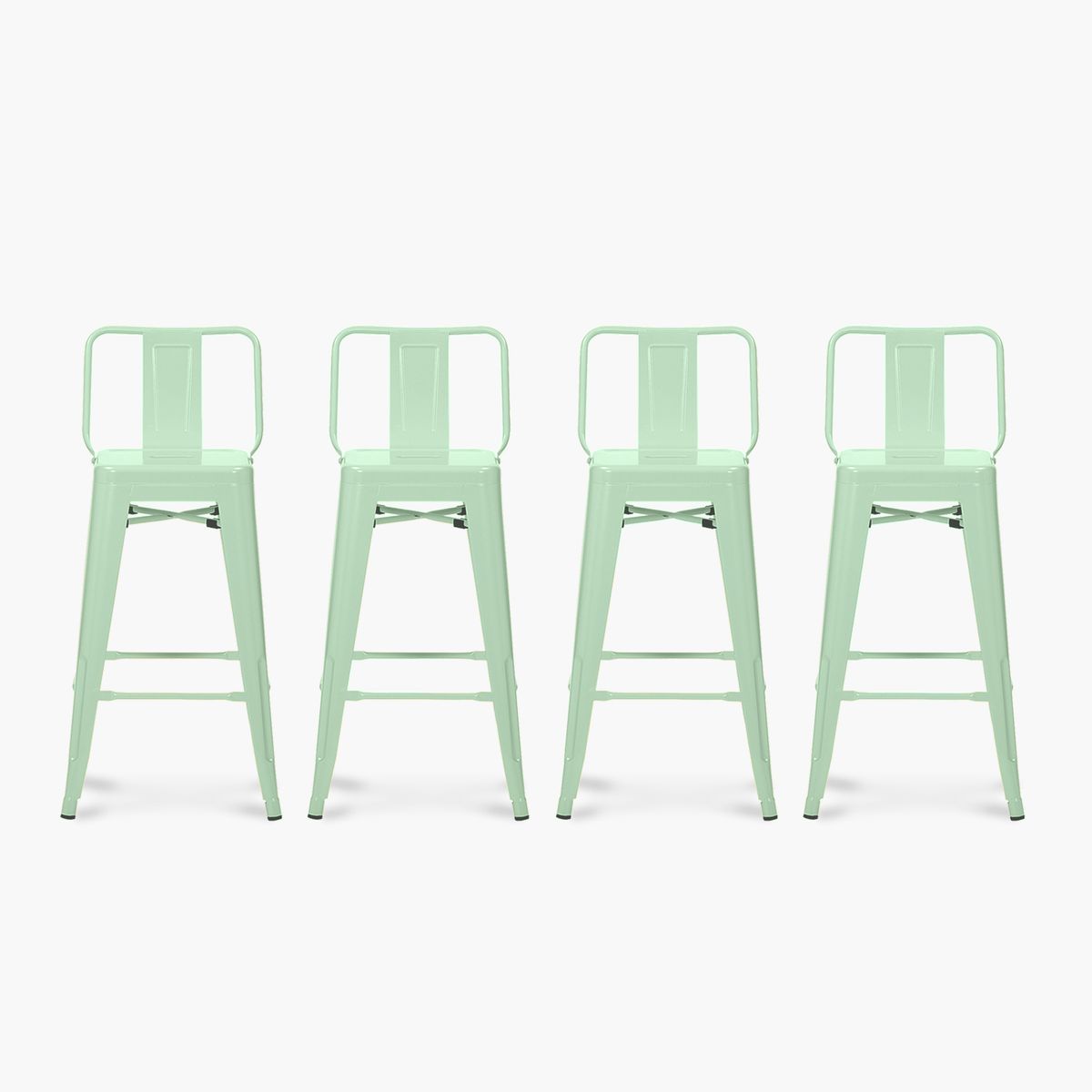 FORM DESIGN - Pack 4 Tolix Taburetes c/resp 67 Metal Menta Form