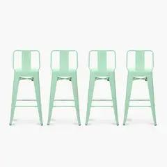 FORM DESIGN - Pack 4 Tolix Taburetes c/resp 67 Metal Menta Form