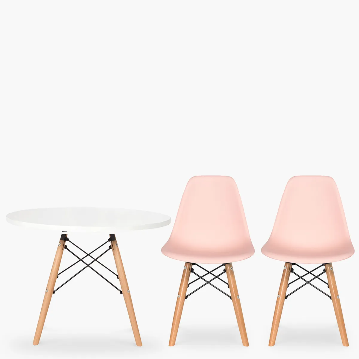FORM DESIGN - Pack Kids 1 Mesa 2 Sillas DSW Rosado Form