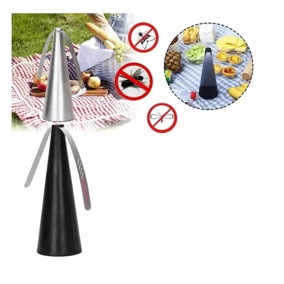 GENERICO - Espanta Moscas Repelente Mosquitos Bichos Abejas Ventilador