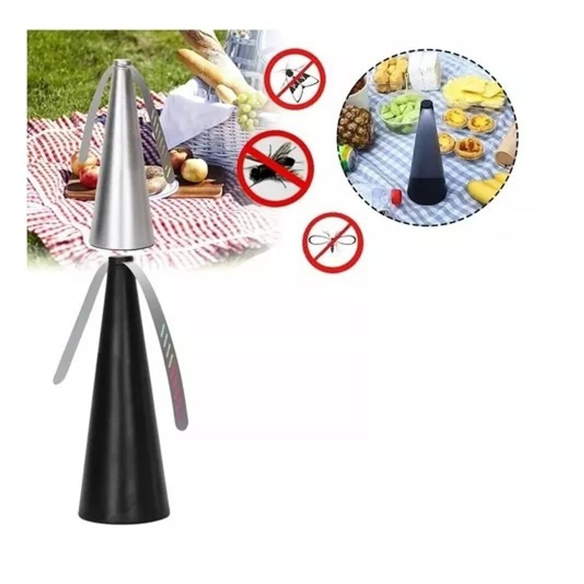 GENERICO - Espanta Moscas Repelente Mosquitos Bichos Abejas Ventilador