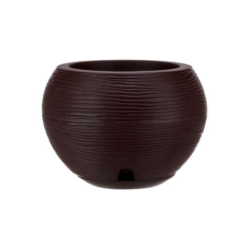 FLORIDIS - MACETERO FLORIDIS MARRON FLORENCIA 24CM ALTO CON PLATO