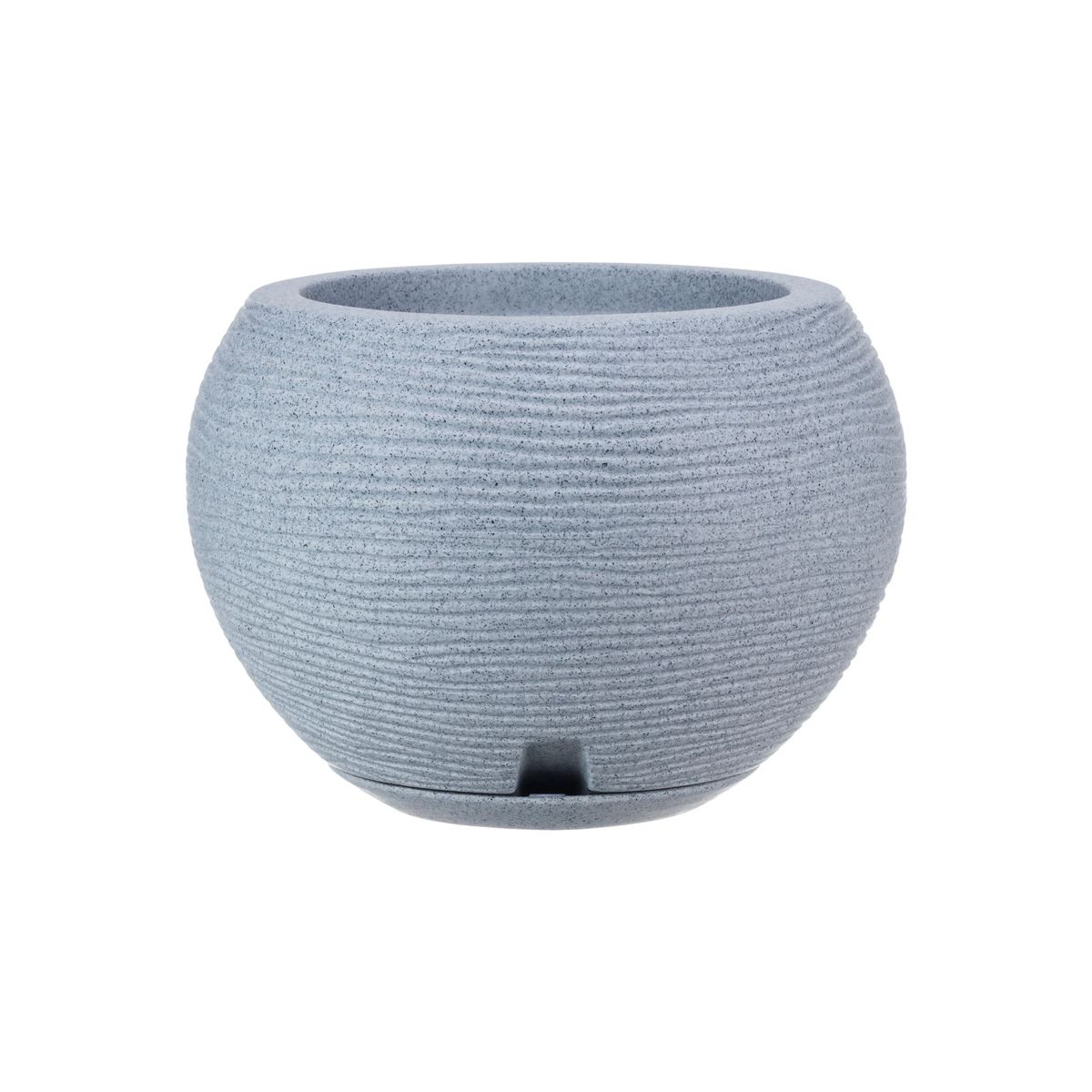 FLORIDIS - MACETERO FLORIDIS GRIS CLARO FLORENCIA 24CM ALTO CON PLATO