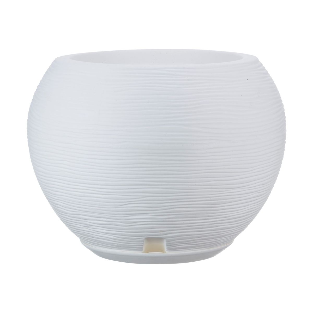 FLORIDIS - MACETERO FLORIDIS BLANCO FLORENCIA 32CM ALTO CON PLATO