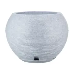 FLORIDIS - MACETERO GRIS CLARO FLORENCIA 32CM ALTO CON PLATO