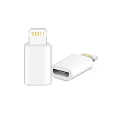 GENERICO - Adaptador para Iphone OTG de 8 pines Macho A Micro Usb V8 Hembra