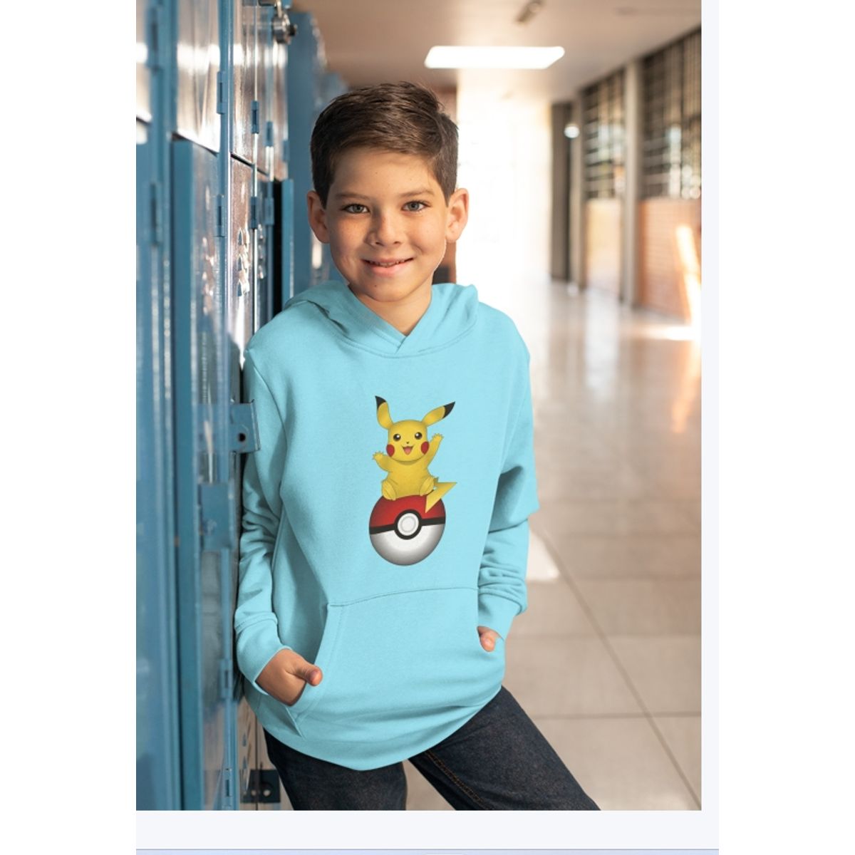 GENERICO - Polerón Niña Niño Pokebolaa Pikachuu