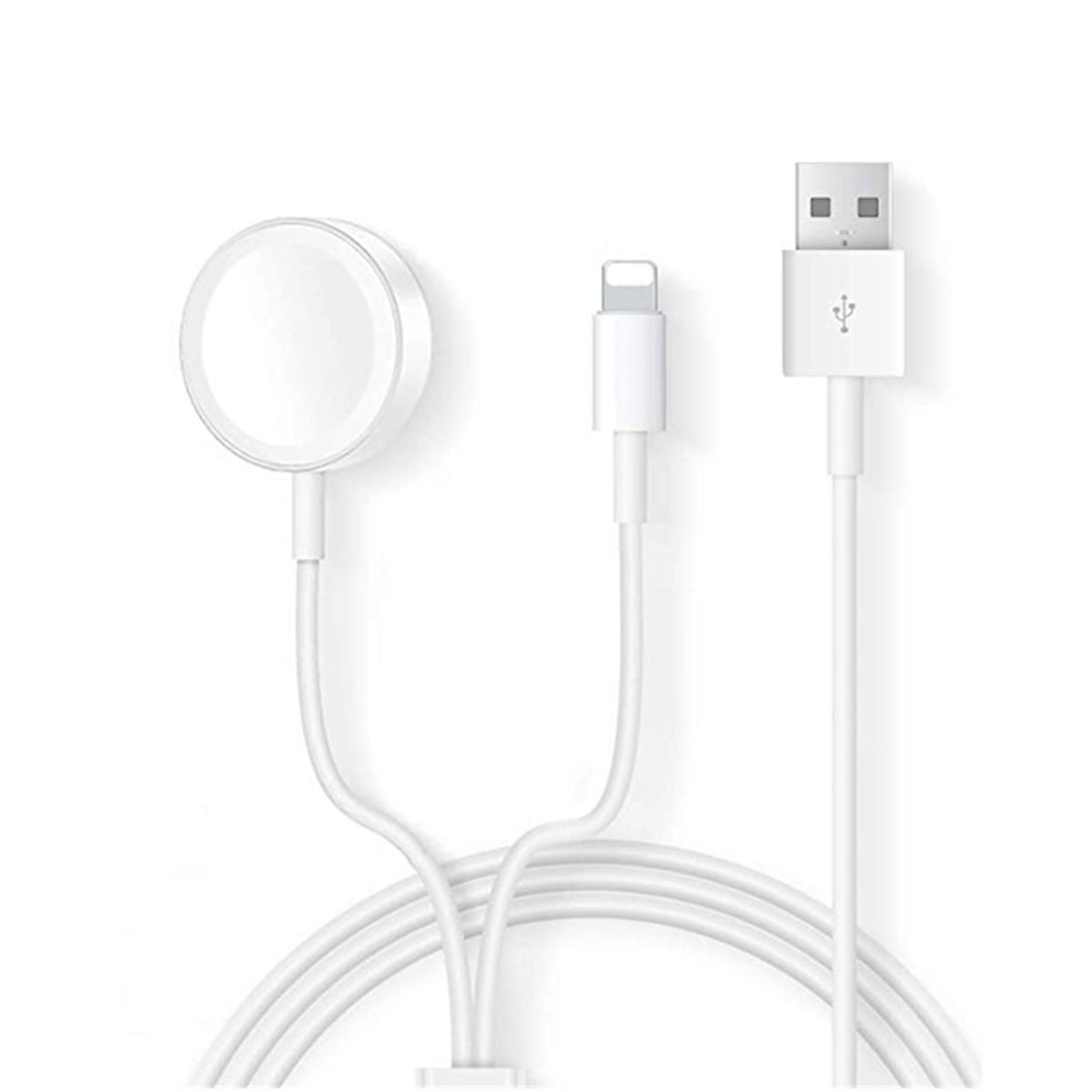 GENERICO - Cargador 2 en 1 Para Apple Watch y iPhone