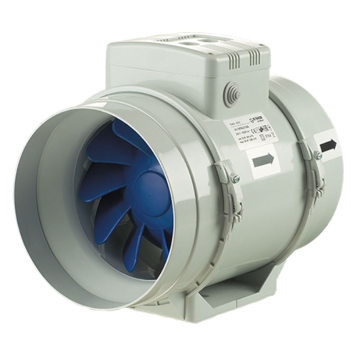 BLAUBERG - Extractor de aire en línea para ducto 8'' TURBO 200