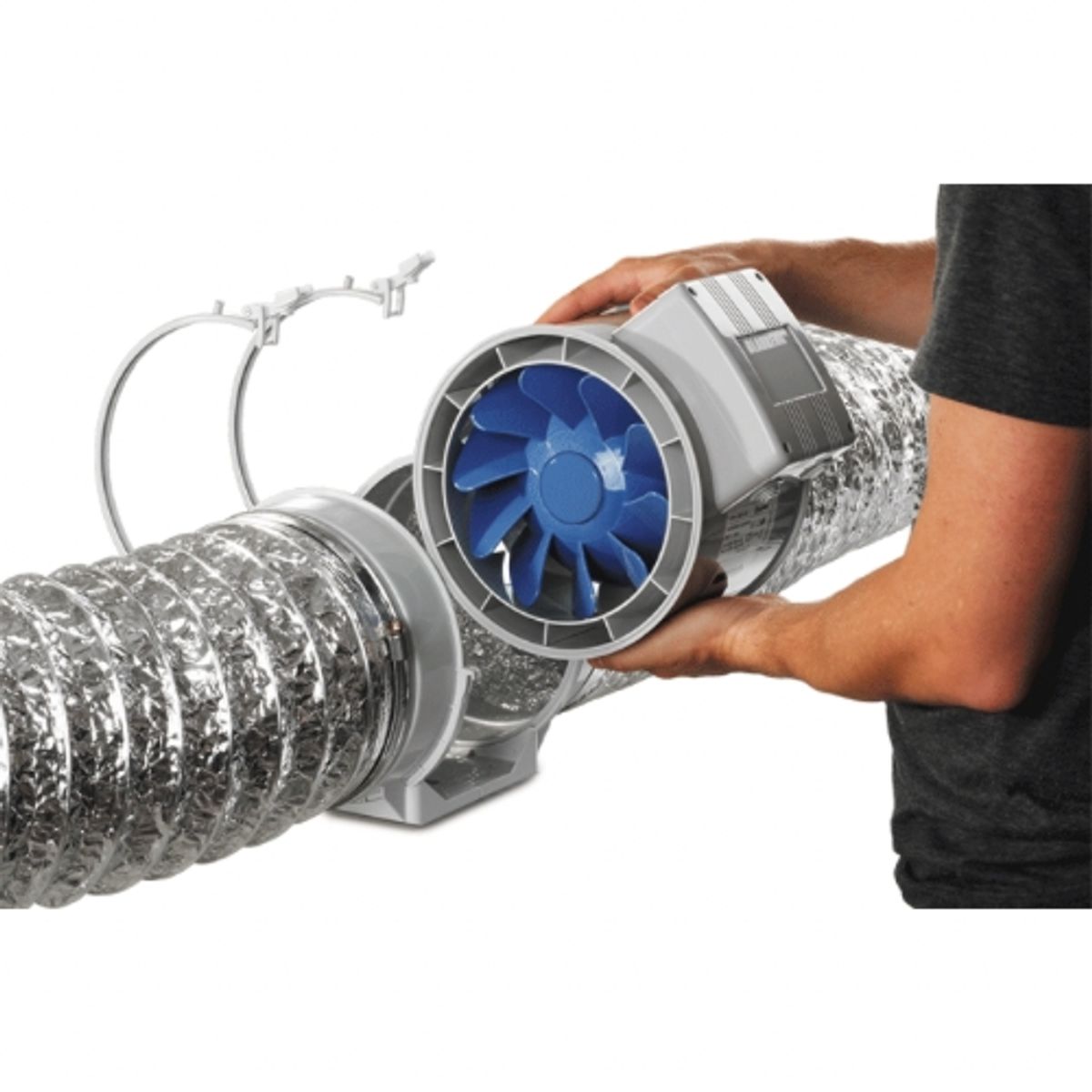 BLAUBERG - Extractor de aire en línea para ducto 8'' TURBO 200