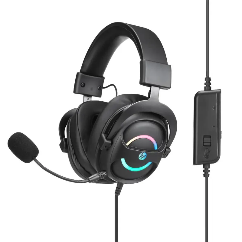 HP - Audífonos Gamer USB HP DHE-8006 Audio 7.1 + Iluminación RGB HP
