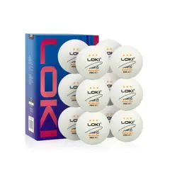 LOKI - Set 12 Pelotas Ping Pong Pro 3 Estrellas Abs 40+
