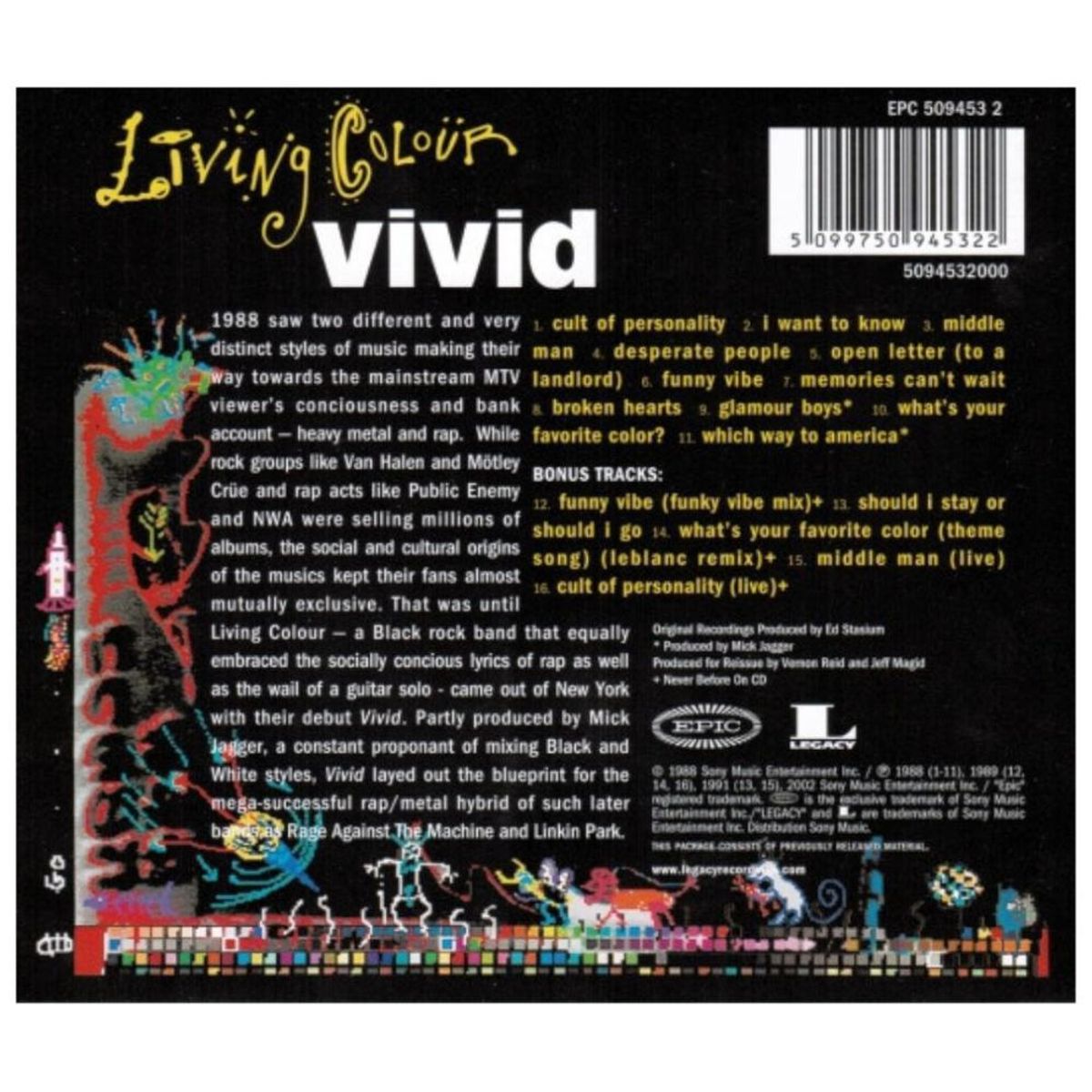 HITWAY MUSIC - LIVING COLOUR - VIVID - CD HITWAY MUSIC
