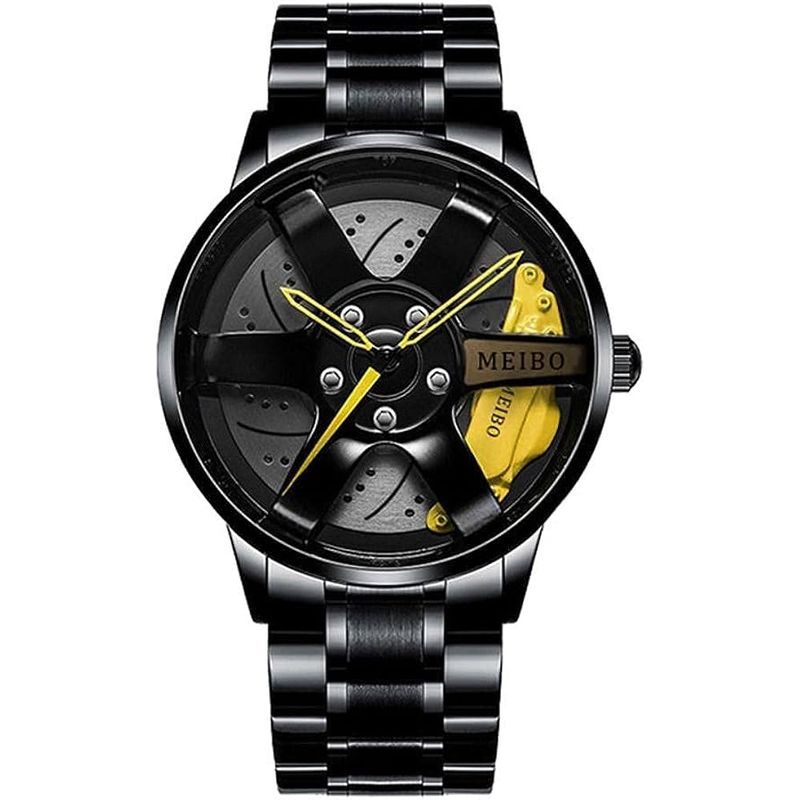 GENERICO - RELOJ DEPORTIVO PARA HOMBRE RUEDA DE AUTO AJUSTABLE