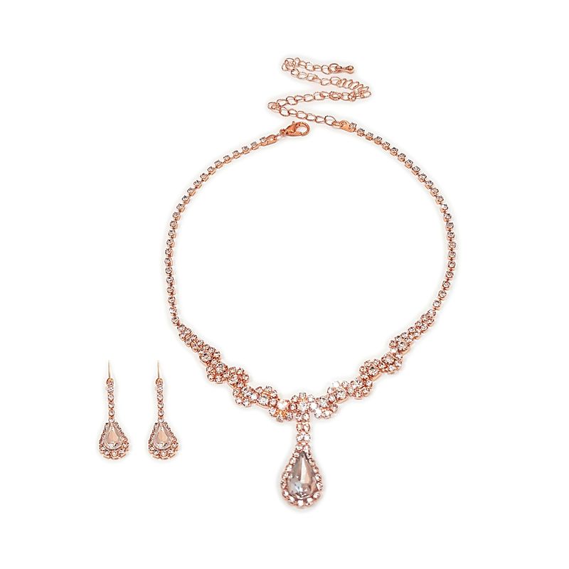 GENERICO - Set De Collar Y Aros Para Fiesta Elle