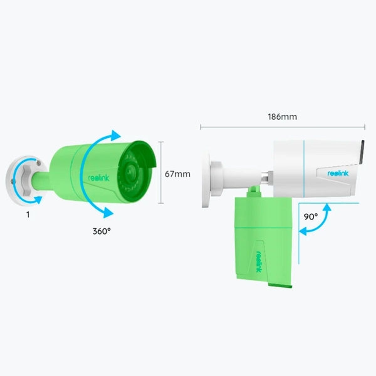 REOLINK - Cámara de Seguridad Exterior IP PoE RLC-510A Reolink