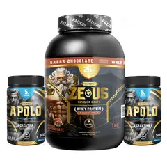 PALIKOS FITNESS - 100 whey protein 1kg Chocolate 1kg de Creatina apolo200 servicios.