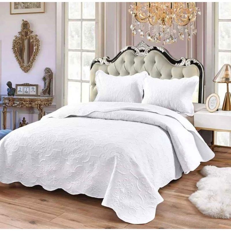 GENERICO - Cubrecama Quilt 1.5 Plaza Reversibles